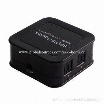 SPDIF/TosLink Digital Optical Audio 1x3 Splitters